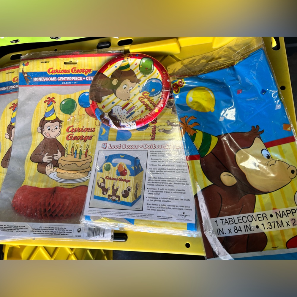 Curious George party supplies